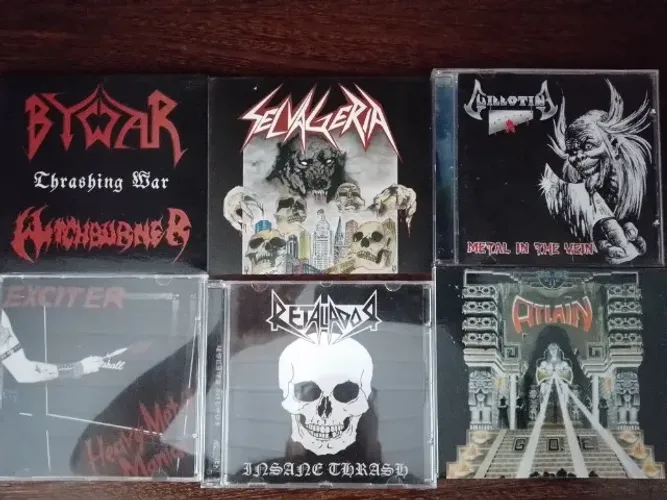 cd metal black metal lote 6 cds