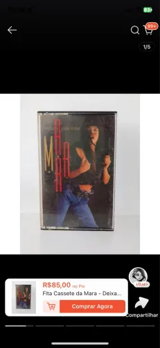 Fita casset  Mara Maravilha de 1990 -Deixa a vida Rolar