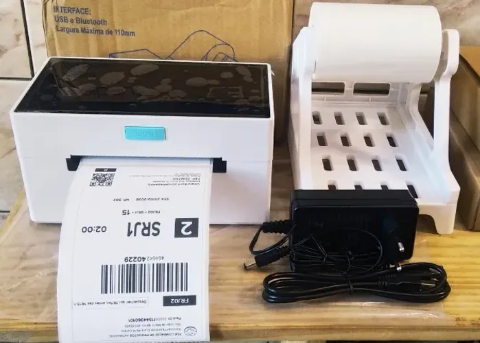Impressora térmica para etiquetas adesivas Para PC Celular USB e Bluetooth - Produto novo 