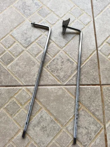 Braços para bateria cromada 40cm