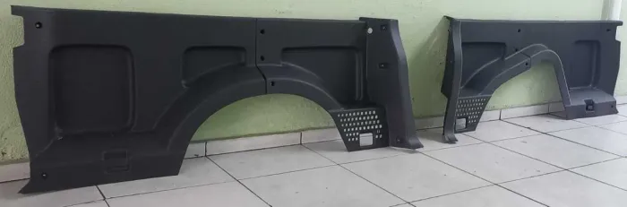 Forros laterais proteção baú para Fiorino serve para carros ano 2014 até 2025.