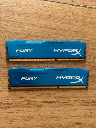 2 Memorias RAM 8 GB DDR3 1600 mhz Fury HyperX