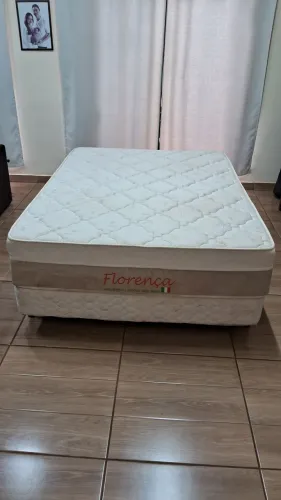 Cama box Probel FIRME com colchão Orthoflex FLORENÇA 1,88m X 1,38m