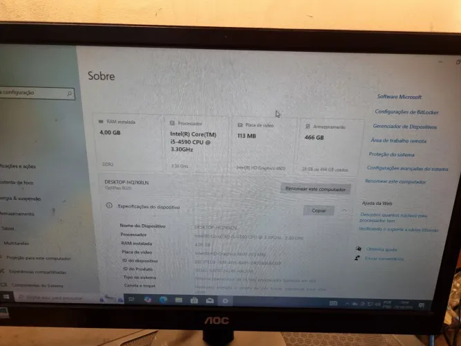 Computador Dell i5 +Monitor de 18.5 led