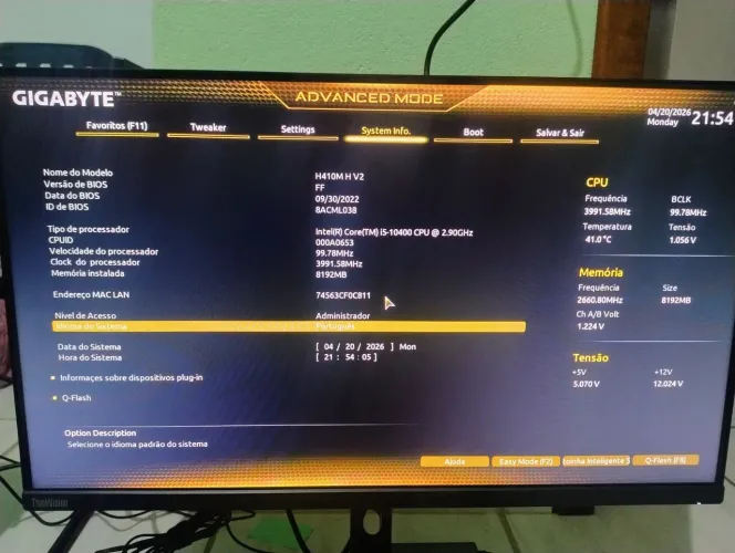 CPU Gigabyte I5 10400