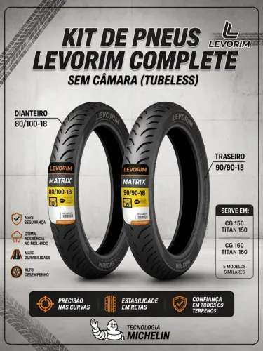 Pneu novo medida 100/80-18 90/90-18