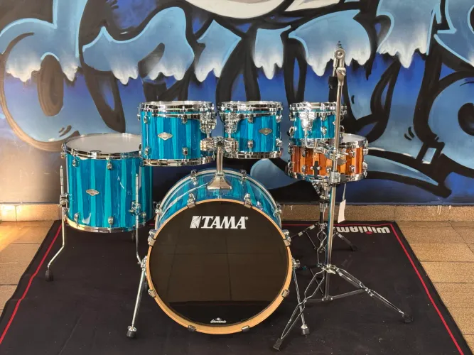 Bateria Tama Starclassic Maple Birch 3 Tons Caixa Surdo Bumbo Novo