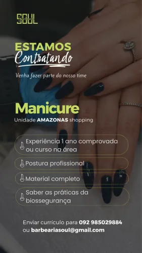 Vaga de manicure
