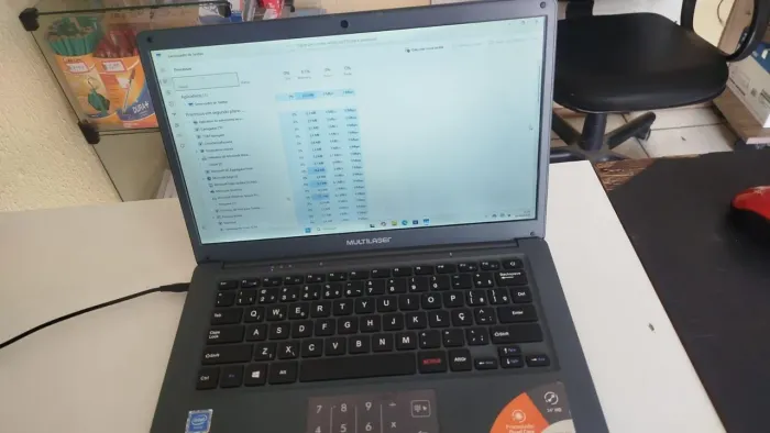 Notebook Multilaser 14" Slim - 576GB - Formatado Win 10 - Bateria Ótima