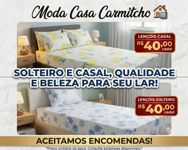 Lençol de solteiro com e sem elástico