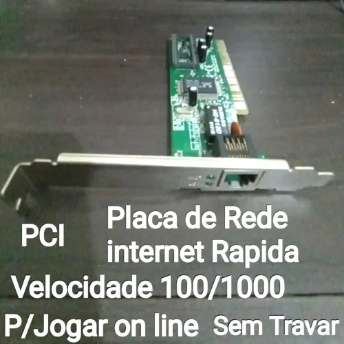 Placa de Rede internet Rápida PCI 100/1000