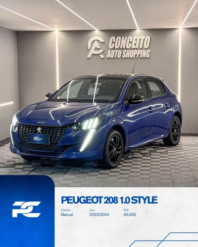 Peugeot 208 Style 1.0 Flex 6V 5P Mec. 2024