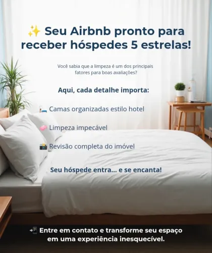 Faxina em Airbnb