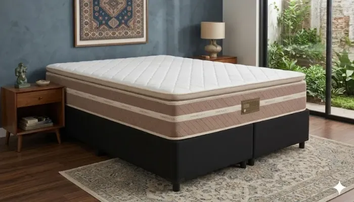 Cama Box Queen Prime Plus Pillow Oferta Especial