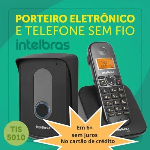 Interfone sem fio Intelbras (porteiro eletrônico) c/ Instalação