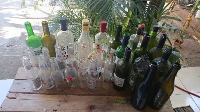 Garrafas de vidro para artesanato
