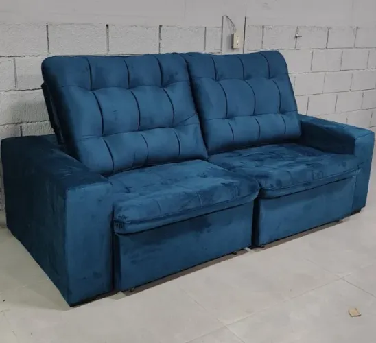 Sofá Retrátil e Reclinável Com 2.30Mt de Largura Pronta Entrega