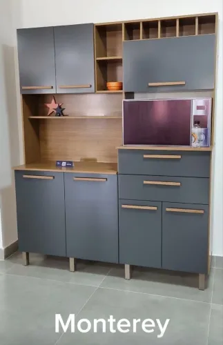 Armário de cozinha de 1.60cm com adega