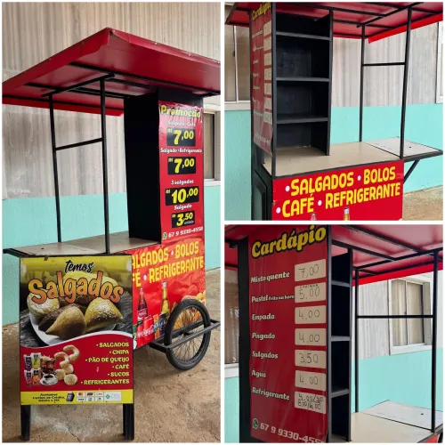 VENDO CARRINHO PARA LANCHES - $3000
