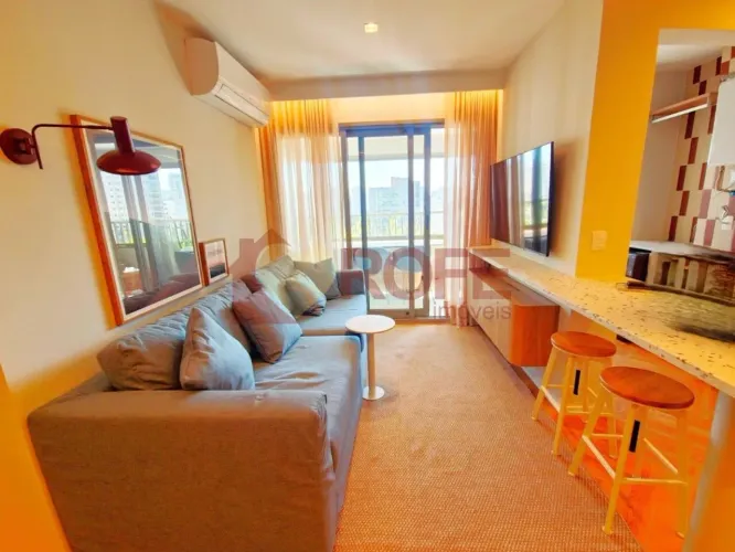 Apartamento para locação totalmente mobiliado poucos passos do Shopping Ibirapuera