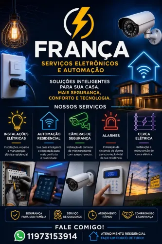 ELETRICISTA RESIDENCIAL E SEGURANÇA ELETRÔNICA