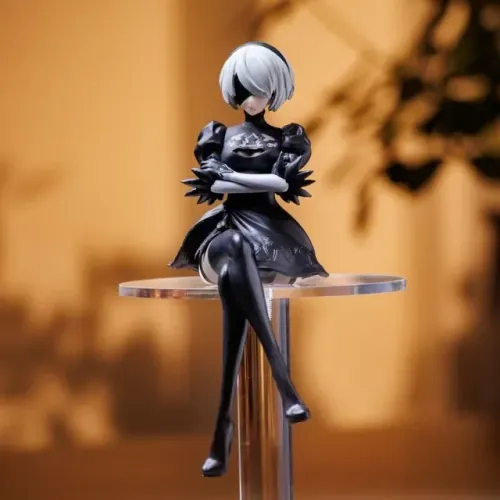 Figura De Ação Nier Automata 2B Colecionável Action Figure 15cm Preto