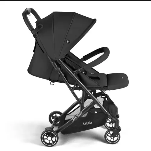 0Carrinho De Bebê Passeio Compacto Oppa Até 15Kgs Preto Litet