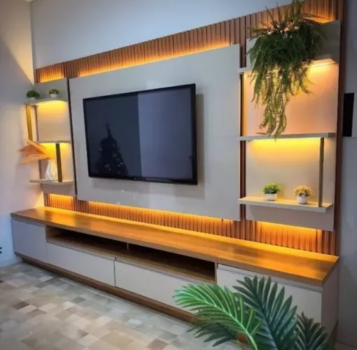 Painel + Rack + 2 Módulos São Paulo 3,00m Produto Novo - Pronta Entrega