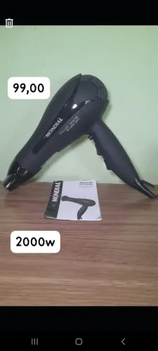 Secador de cabelo mondial 2000w
