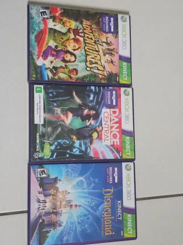 COMBO 3 JOGOS XBOX 360 KINECT