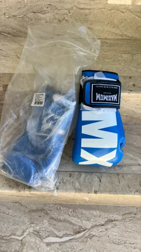 LUVA DE BOXE  E MUAY THAI MXM AZUL 