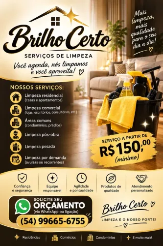 serviços de limpeza
