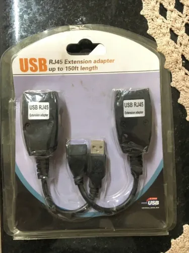 Extensor USB via Cabo de Rede RJ45 - Até 45 metros