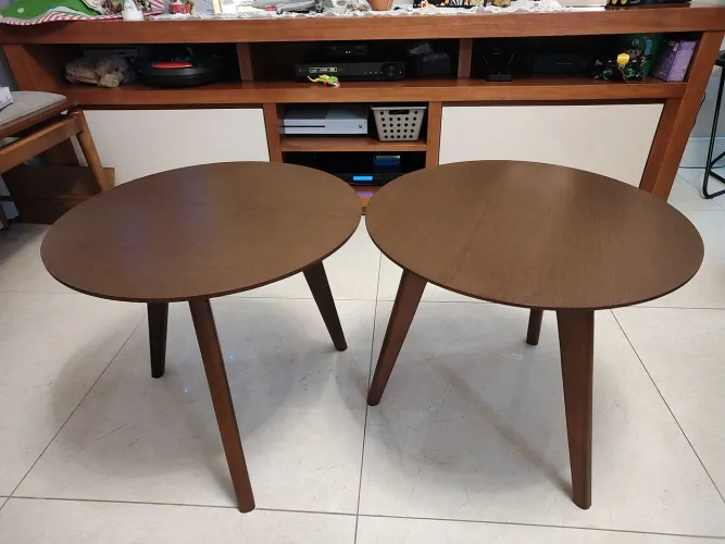 Mesa lateral em madeira Marca CGS