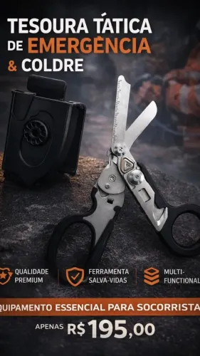 Tesoura de Resgate Tipo Raptor - Pronta para o Extremo
