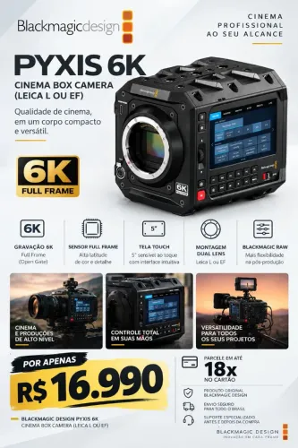 Blackmagic Design PYXIS 6K Cinema Box Camera - Leica L ou EF