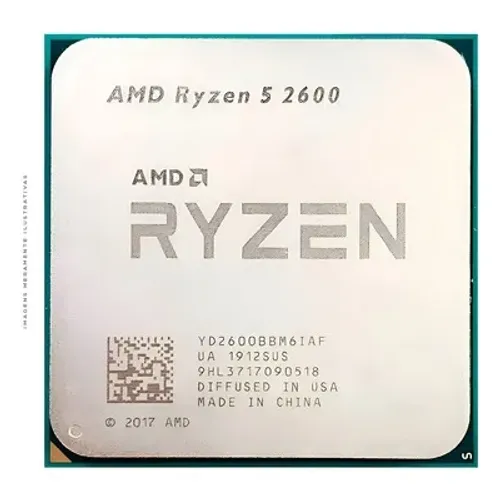 RYZEN 5 2600 - 6/12 - MELHOR CXB PARA FULL HD E QUADHD