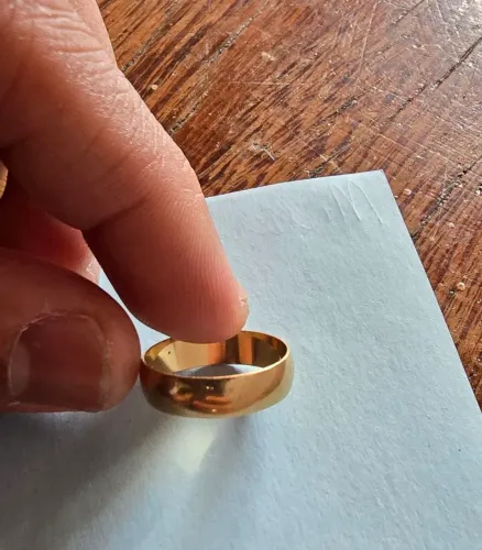 Aliança Ouro 18 K - 2.97 gramas