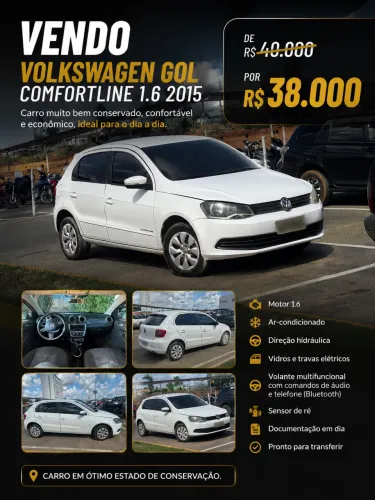 Volkswagen Gol Geração VI Comfortline 1.6 8V Total Flex Mec. 4P 2015