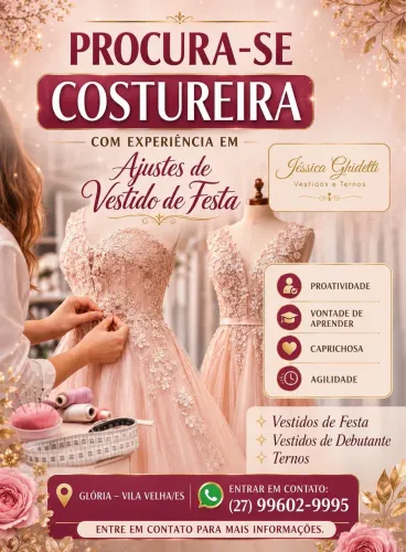 Vaga para Costureira