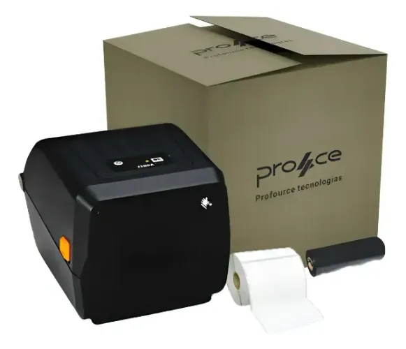 Kit Impressora Zebra Zd220 + Ribbon + Etiquetas