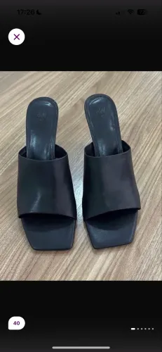 tamanco preto h&m
