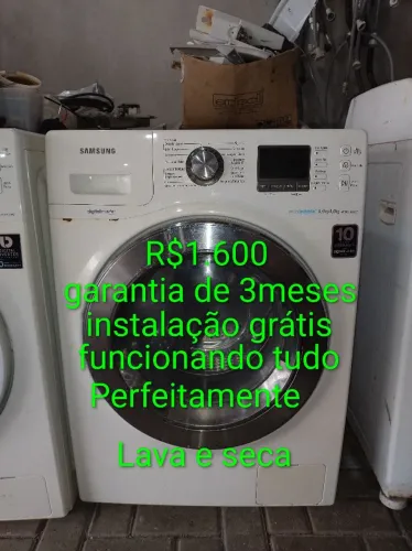 Vendo máquina Lava e seca, funcionando perfeitamente todas as funções,  R$1.650