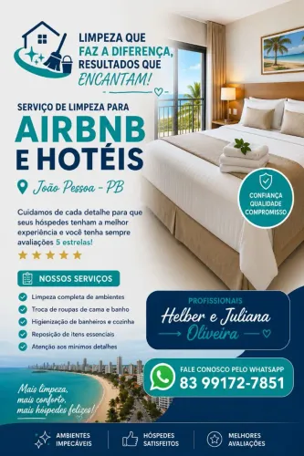 Limpeza de flats e apartamentos por temporada