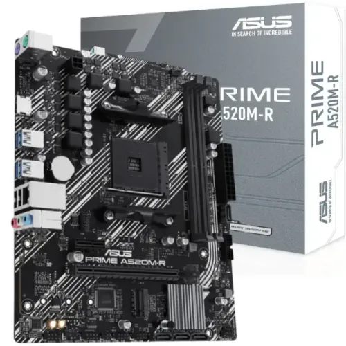 Placa Mãe Asus Prime A520m-r Am4 Ddr4 M.2 