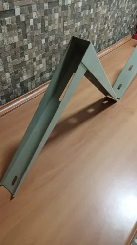 Par Mão Francesa Reforçada Em Metal 40x40cm - Suporte Prateleira E Bancada