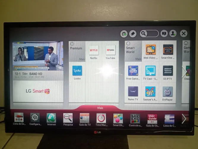 TV LED 32" Smart TV LG 32LN570B com Wi-fi 