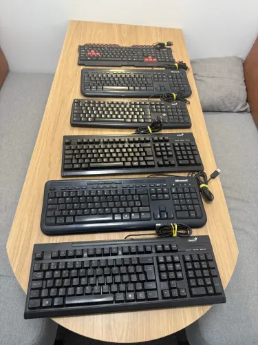 Lote de Teclados Usados - Diversas Marcas - Funcionando