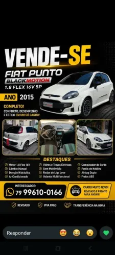 Fiat Punto Blackmotion 1.8 Flex 16V 5P. 2015