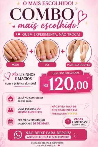 Plástica dos pés em casa!